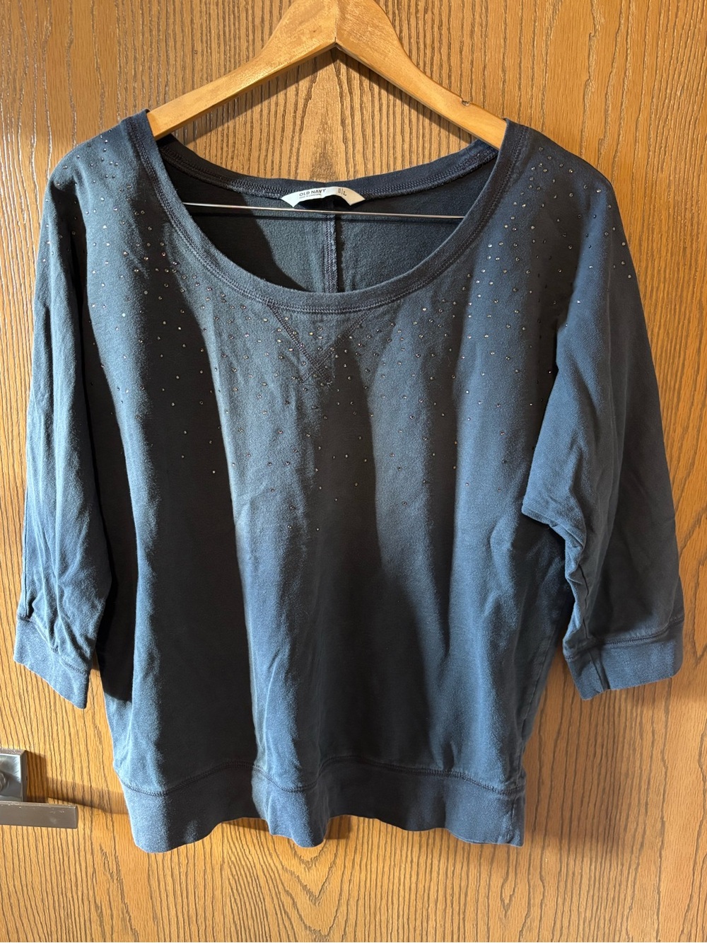 Old Navy Scoop Neck Studded Sweatshirt